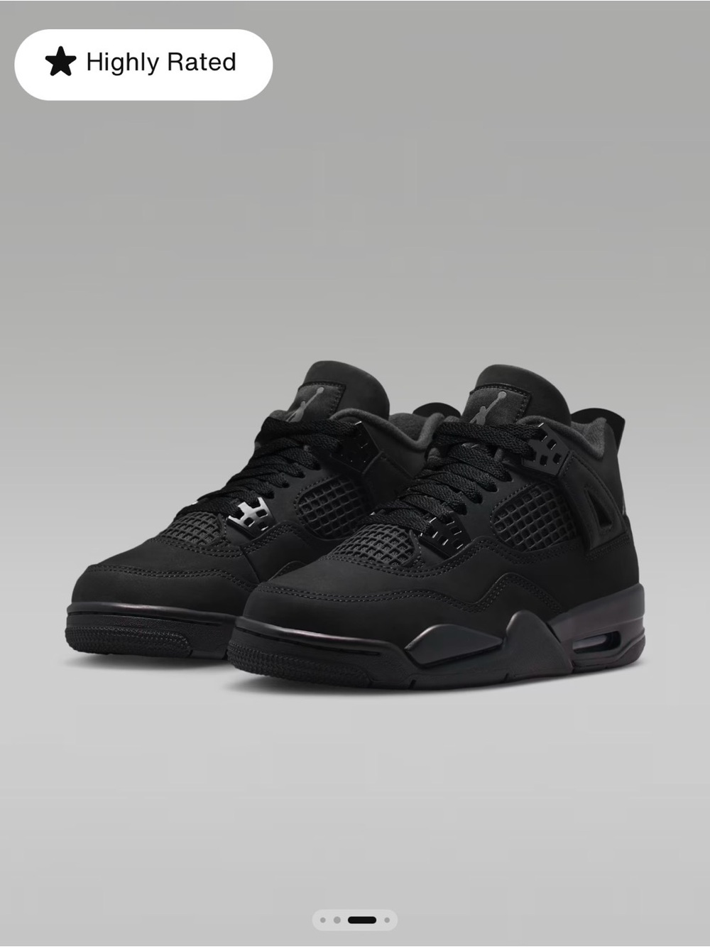 Air Jordan 4 Retro “Black Cat” preschool